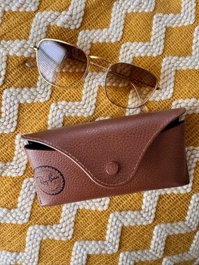 Ray-Ban Frank Women's Gold Frame Brown Gradient Sunglasses
